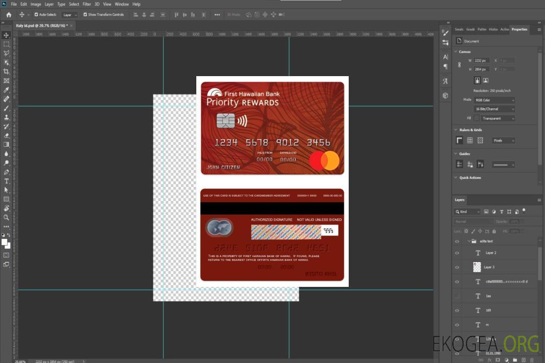 Mastercard de crédit Hawaii Priority RewardsSM template